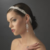 Vintage Ribbon Bridal Wedding Headband with Rhinestone Accents HP 8362