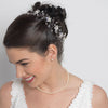 Crystal & Pearl Bridal Wedding Flower Bridal Wedding Hair Vine Bridal Wedding Headband Headpiece 8453