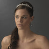 Atnique Silver Clear Cubic Zirconia Bridal Wedding Earrings E 5203