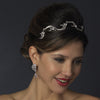 Antique Silver Rhinestone Bridal Wedding Vine Bridal Wedding Headband Headpiece 923