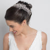 Rhinestone Silver Vine Spray Bridal Wedding Hair Comb 5999