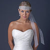 Ivory Leaf Rhinestone Headpiece or Bridal Wedding Belt Applique 263