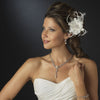 * Rhinestone Feather Ribbon Bridal Wedding Brooch Pin with Fascinator Bridal Wedding Hair Clip 2531