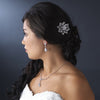 Elegant Vintage Crystal Bridal Wedding Hair Pin for Bridal Wedding Hair or Gown Bridal Wedding Brooch 10 Antique Silver Clear