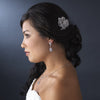 Elegant Vintage Crystal Bridal Wedding Hair Pin for Bridal Wedding Hair or Gown Bridal Wedding Brooch 11 Silver Clear