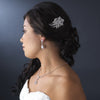 Elegant Vintage Crystal Bridal Wedding Hair Pin for Bridal Wedding Hair or Gown Bridal Wedding Brooch 16 Silver Clear