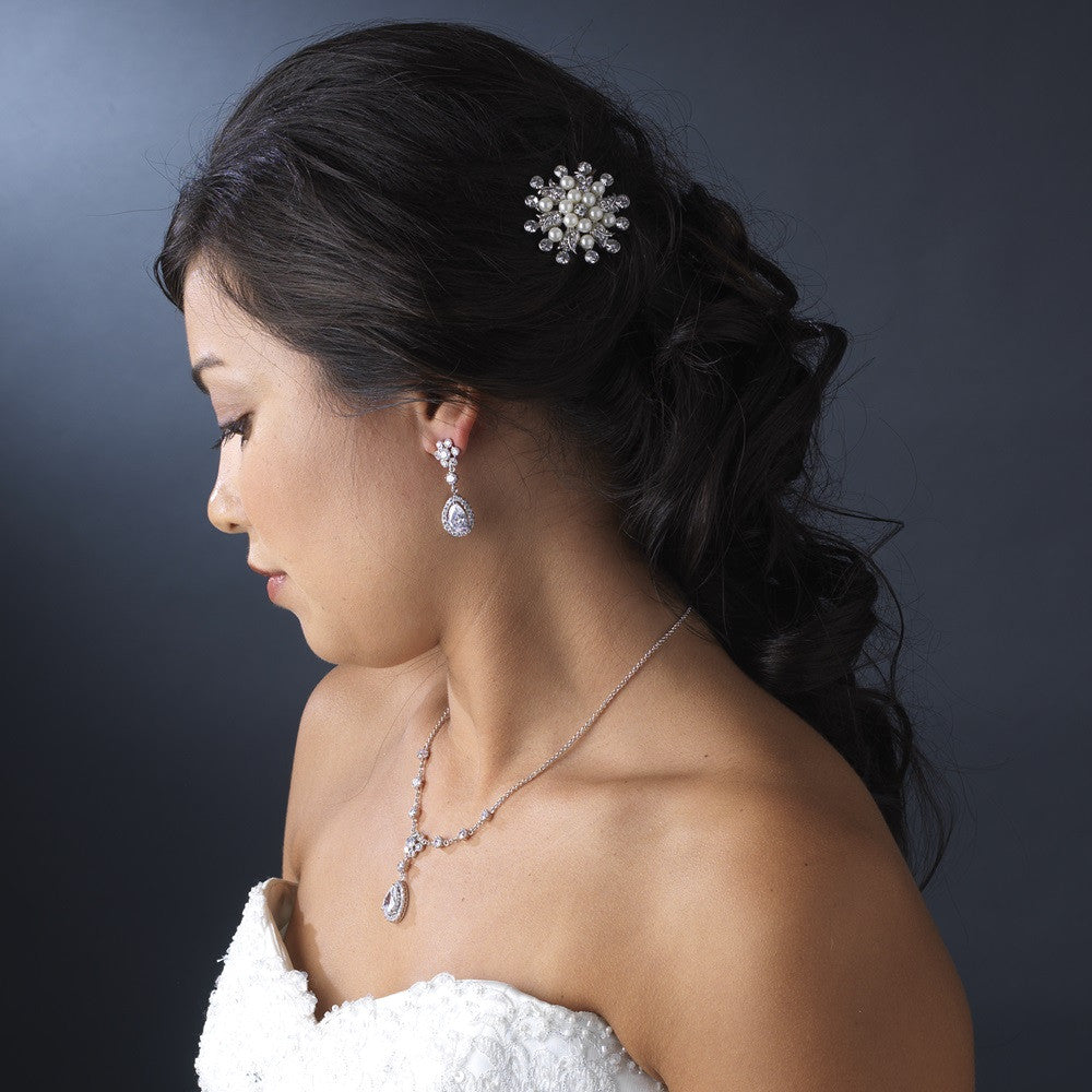 One Shoulder Aline Dress with Crystal Brooch | David's Bridal