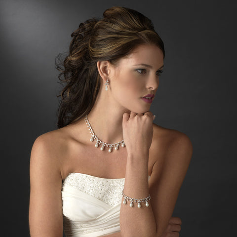 Bridal Wedding Bracelet 2533 Silver Clear