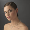 Swarovski Crystal Bead & Pearl Dangle Bridal Wedding Earrings 8353