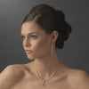 Pearl & Swarovski Crystal Bead Bridal Wedding Necklace 8354