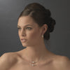 Ivory Pearl Illusion Bridal Wedding Necklace 8358