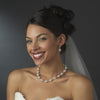 Bridal Wedding Necklace 8372 White