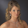 Silver Clear Bridal Wedding Jewelry Set 47338