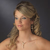 White Bridal Wedding Necklace Earring Set 7243