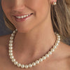 Bridal Wedding Necklace Earring Set NE 8371 Ivory