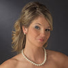 Simple Faux Pearl Stud Bridal Wedding Earrings 8371