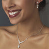 Crystal Rhinestone Drop Bridal Wedding Jewelry Set 344