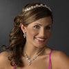 * Pink Winter Snowflake Bridal Wedding Tiara HP 5439