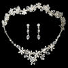 Crystal Couture Jewelry 6855 & Bridal Wedding Headband 7817 Set