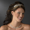 * Elegant Silver Clear Crystal Bridal Wedding Tiara Headpiece 9832