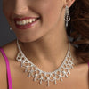 * Elegant & Bold Rhinestone Statement Bridal Wedding Jewelry Set NE 70926
