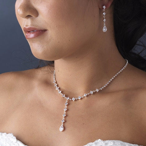 Elegant Crystal Bridal Wedding Jewelry Set NE 71630