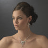 Swarovski Couture Bridal Wedding Necklace Earring Set NE 7300