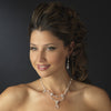 Freshwater Pearl & Crystal Bridal Wedding Jewelry Set NE 7302