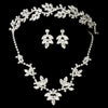 Crystal Bridal Wedding Necklace Earring Jewelry 7601 & Bridal Wedding Headband 7010 Set