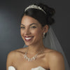 Pearl and Crystal Jewelry & Bridal Wedding Tiara Set NE 7607 HP 7007