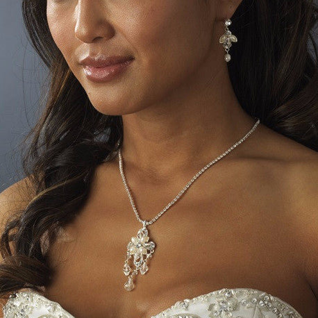 Swarovski Crystal Vintage Bridal Wedding Jewelry Set NE 7801