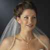 Antique Rhodium Silver Clear Austrian Crystal Bridal Wedding Jewelry Set 8008