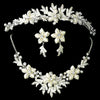 Winter Snowflake Bridal Wedding Jewelry Set & Tiara Set 8100