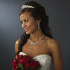 Silver Pearl Bridal Wedding Jewelry Set NE 8234