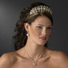 Gold Clear Bridal Wedding Headband Headpiece 9830