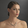 Swarovski Bridal Wedding Necklace Earring Bridal Wedding Jewelry Set NE 8308