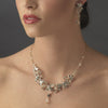 Swarovski Bridal Wedding Necklace Earring Bridal Wedding Jewelry Set NE 8308