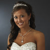 * Silver Swarovski Bridal Wedding Tiara HP 8237