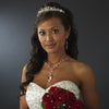 * Silver Swarovski Bridal Wedding Tiara HP 8237