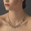 Bridal Wedding Necklace Earring Set NE 999 Gold