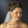 Silver White Freshwater Pearl Swarovski Crystal Bead Bridal Wedding Jewelry Set