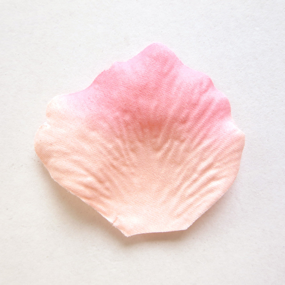 100 Peach Fuchsia Artificial Bridal Wedding & Formal Silk Rose Petals