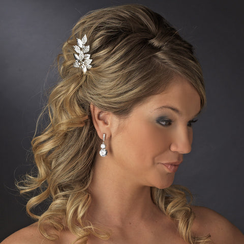 * Beautiful Crystal Covered Couture Bridal Wedding Hair Pin 122