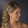 Silver Clear Rhinestone Bridal Wedding Hair Pin 3420