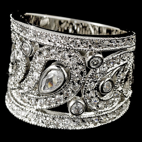 CZ Crystal Bridal Wedding Ring 8429