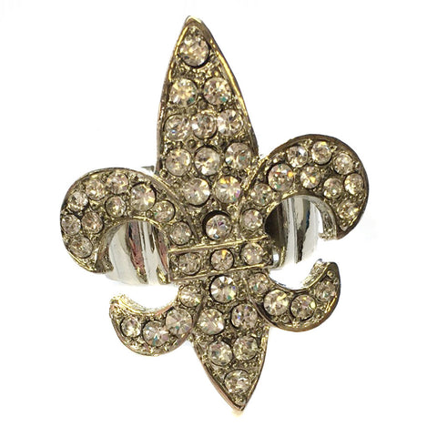 Venus Jewel Fleur-De-Lis Rhinestone Crystal Earrings – Swarovski Studs VE625