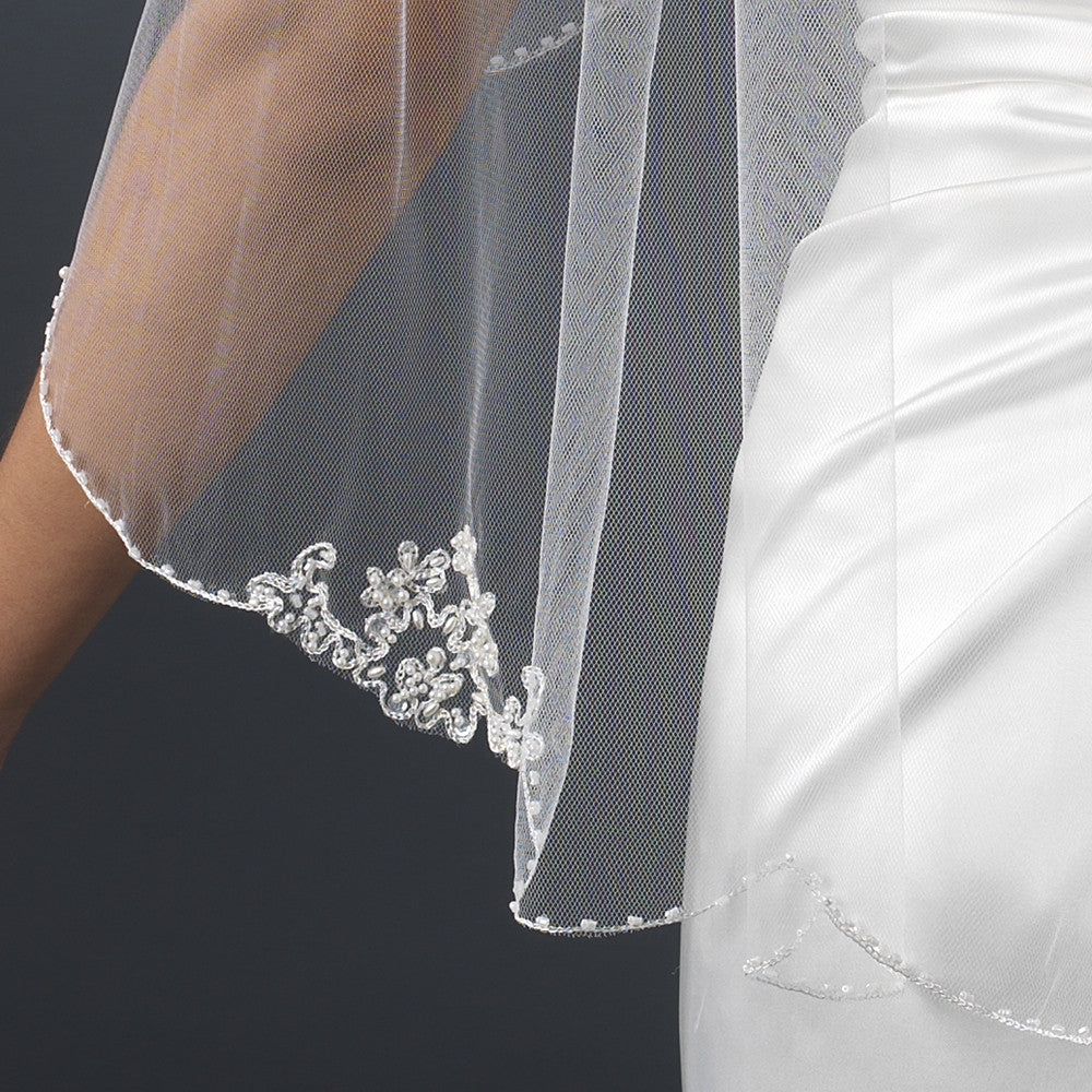 Bridal Wedding Veil Single Layer Fingertip (36