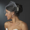 Flower Rhinestone Crystal Glamour Bridal Wedding Hair Comb 8417