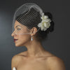 * Realistic Looking Twin Gardenia Flower Bridal Wedding Hair Clip 410