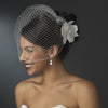 * Elegant Orchid Bridal Wedding Hair Clip 425 with Bridal Wedding Brooch Pin